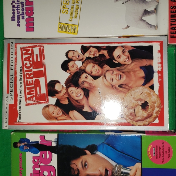 VHS Collection 9 Tapes Happy Gilmore Wedding Singer American Pie + More - Picture 4 of 11